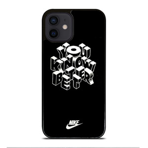 NIKE LOGO YOU KNOW BETTER iPhone 12 Mini Case NIKE LOGO YOU KNOW BETTER iPhone 12 Mini Case
