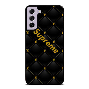 SUPREME BLACK PATTERN GOLD Samsung Galaxy S21 FE Case SUPREME BLACK PATTERN GOLD Samsung Galaxy S21 FE Case