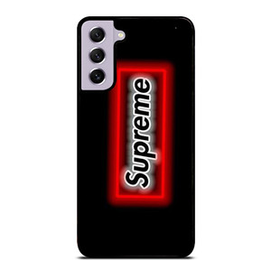 SUPREME LOGO NEON BOX Samsung Galaxy S21 FE Case SUPREME LOGO NEON BOX Samsung Galaxy S21 FE Case
