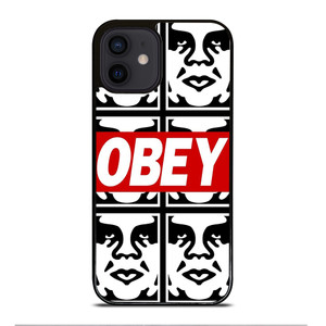 OBEY LOGO COLLAGE iPhone 12 Mini Case OBEY LOGO COLLAGE iPhone 12 Mini Case