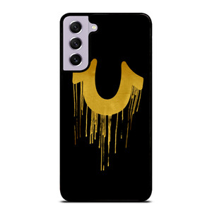 TRUE RELIGION GOLD BLACK LOGO Samsung Galaxy S21 FE Case