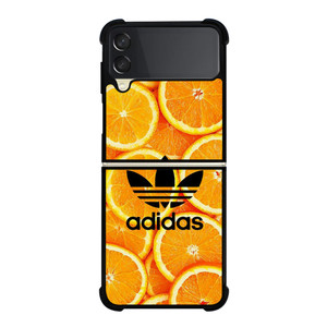 ADIDAS ORANGE Samsung Galaxy Z FLip 3 5G Case Cover ADIDAS ORANGE Samsung Galaxy Z FLip 3 5G Case Cover
