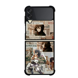ATTACK ON TITAN MANGA ANIME MIKASA Samsung Galaxy Z FLip 3 5G Case Cover