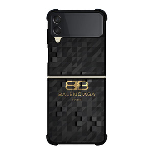 BALENCIAGA BLACK CUBE LOGO Samsung Galaxy Z FLip 3 5G Case Cover