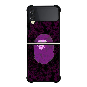 BAPE LOGO VIOLET Samsung Galaxy Z FLip 3 5G Case Cover BAPE LOGO VIOLET Samsung Galaxy Z FLip 3 5G Case Cover