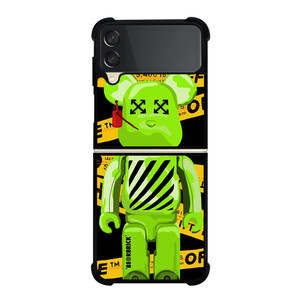 BEARBRICK X OFF WHITE Samsung Galaxy Z FLip 3 5G Case Cover BEARBRICK X OFF WHITE Samsung Galaxy Z FLip 3 5G Case Cover