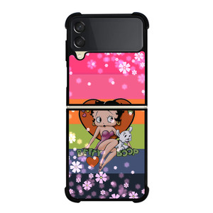BETTY BOOP PINK FLOWER Samsung Galaxy Z FLip 3 5G Case Cover
