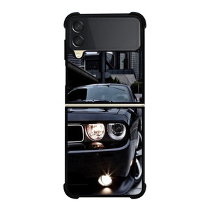 BLACK DODGE CHALLENGER Samsung Galaxy Z FLip 3 5G Case Cover