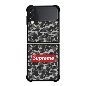 CAMO BAPE SUPREME GREY Samsung Galaxy Z FLip 3 5G Case Cover CAMO BAPE SUPREME GREY Samsung Galaxy Z FLip 3 5G Case Cover