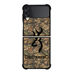 CAMO BROWNING LOGO Samsung Galaxy Z FLip 3 5G Case Cover CAMO BROWNING LOGO Samsung Galaxy Z FLip 3 5G Case Cover
