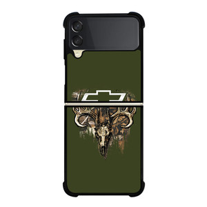 CAMO CHEVY FILL SKULLc Samsung Galaxy Z FLip 3 5G Case Cover