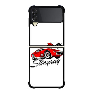 CHEVY RED CAR CARTOON Samsung Galaxy Z FLip 3 5G Case Cover