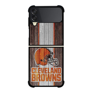CLEVELAND BROWN WOODEN ICON Samsung Galaxy Z FLip 3 5G Case Cover