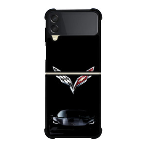 CORVETTE CAR LOGO BLACK Samsung Galaxy Z FLip 3 5G Case Cover CORVETTE CAR LOGO BLACK Samsung Galaxy Z FLip 3 5G Case Cover