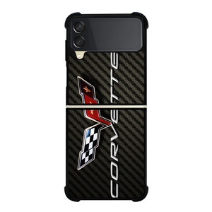 CORVETTE CHEY LOGO CARBON Samsung Galaxy Z FLip 3 5G Case Cover CORVETTE CHEY LOGO CARBON Samsung Galaxy Z FLip 3 5G Case Cover