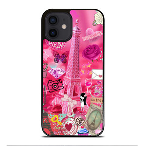 PINK PARIS CUTE iPhone 12 Mini Case PINK PARIS CUTE iPhone 12 Mini Case