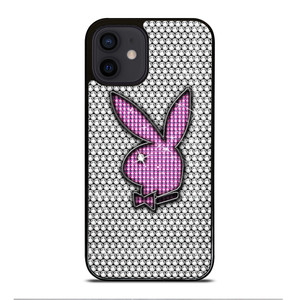 PLAY BOY BUNNY LOGO SPARKLE iPhone 12 Mini Case PLAY BOY BUNNY LOGO SPARKLE iPhone 12 Mini Case