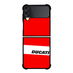 DUCATI LOGO Samsung Galaxy Z FLip 3 5G Case Cover DUCATI LOGO Samsung Galaxy Z FLip 3 5G Case Cover