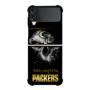GREEN BAY PACKERS SKULL Samsung Galaxy Z FLip 3 5G Case Cover