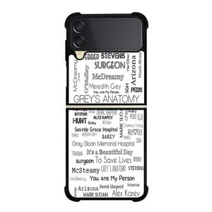 GREY'S ANATOMY STORY Samsung Galaxy Z FLip 3 5G Case Cover GREY'S ANATOMY STORY Samsung Galaxy Z FLip 3 5G Case Cover