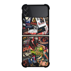 HORROR MOVIE POSTER COLLAGE Samsung Galaxy Z FLip 3 5G Case Cover HORROR MOVIE POSTER COLLAGE Samsung Galaxy Z FLip 3 5G Case Cover