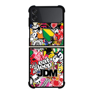 JDM STICKER BOMB Samsung Galaxy Z FLip 3 5G Case Cover