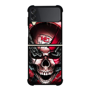 KANSAS CITY CHIEFS SKULL Samsung Galaxy Z FLip 3 5G Case Cover