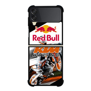 KTM RACING RED Samsung Galaxy Z FLip 3 5G Case Cover KTM RACING RED Samsung Galaxy Z FLip 3 5G Case Cover