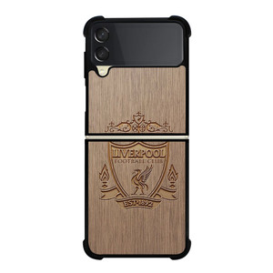 LIVERPOOL FC FOOTBALL CLUB WOODEN LOGO Samsung Galaxy Z FLip 3 5G Case Cover