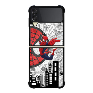MARVEL SPIDERMAN COMIC CARTOON Samsung Galaxy Z FLip 3 5G Case Cover