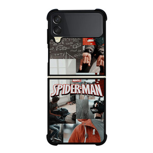 MARVEL SPIDERMAN LOGO COLAGE Samsung Galaxy Z FLip 3 5G Case Cover