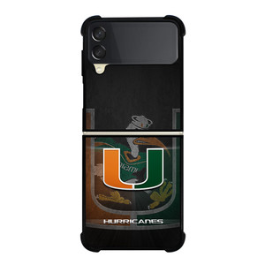MIAMI HURRICANES UM 3 Samsung Galaxy Z FLip 3 5G Case Cover