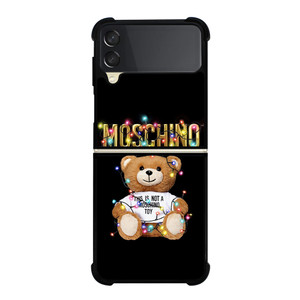 MOSCHINO BEAR IS NOT A TOY Samsung Galaxy Z FLip 3 5G Case Cover MOSCHINO BEAR IS NOT A TOY Samsung Galaxy Z FLip 3 5G Case Cover