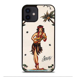 SAILOR JERRY S HULA GIRL 2 iPhone 12 Mini Case SAILOR JERRY S HULA GIRL 2 iPhone 12 Mini Case