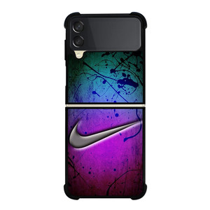 NIKE LOGO GREEN VIOLET Samsung Galaxy Z FLip 3 5G Case Cover
