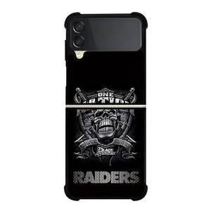 OAKLAND RAIDERS BLACK ONE NATION Samsung Galaxy Z FLip 3 5G Case Cover
