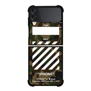 OFF WHITE CAMO BACKGROUND Samsung Galaxy Z FLip 3 5G Case Cover OFF WHITE CAMO BACKGROUND Samsung Galaxy Z FLip 3 5G Case Cover