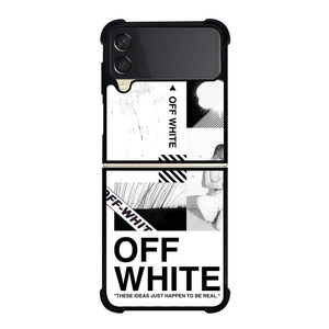 OFF WHITE COLLAGE Samsung Galaxy Z FLip 3 5G Case Cover OFF WHITE COLLAGE Samsung Galaxy Z FLip 3 5G Case Cover