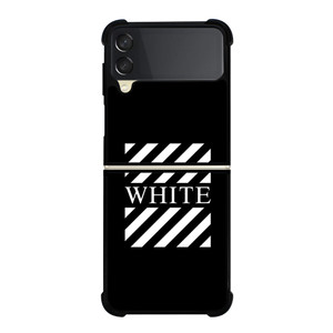 OFF WHITE LOGO CENTER STRIPE Samsung Galaxy Z FLip 3 5G Case Cover