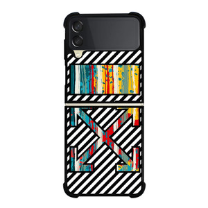 OFF WHITE STRIPES Samsung Galaxy Z FLip 3 5G Case Cover OFF WHITE STRIPES Samsung Galaxy Z FLip 3 5G Case Cover
