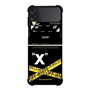 OFF WHITE X BACKGROUND Samsung Galaxy Z FLip 3 5G Case Cover OFF WHITE X BACKGROUND Samsung Galaxy Z FLip 3 5G Case Cover