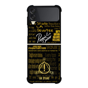 PANIC AT THE DISCO LOGO GOLD Samsung Galaxy Z FLip 3 5G Case Cover PANIC AT THE DISCO LOGO GOLD Samsung Galaxy Z FLip 3 5G Case Cover