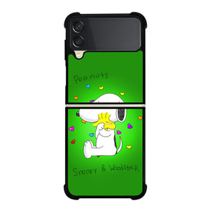 PEANUTS SNOOPY AND WOODSTOCK Samsung Galaxy Z FLip 3 5G Case Cover PEANUTS SNOOPY AND WOODSTOCK Samsung Galaxy Z FLip 3 5G Case Cover
