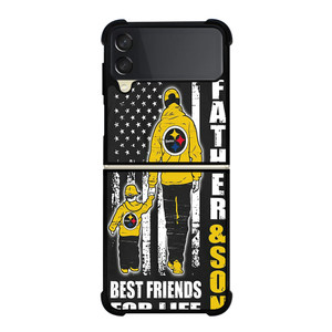 PITTSBURGH STEELERS FATHER AND SON Samsung Galaxy Z FLip 3 5G Case Cover PITTSBURGH STEELERS FATHER AND SON Samsung Galaxy Z FLip 3 5G Case Cover
