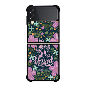 QUOTES BIBLE HAPPY MOTHER'S DAY PROVERBS Samsung Galaxy Z FLip 3 5G Case Cover