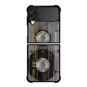 RETRO CASSETTE TAPE Samsung Galaxy Z FLip 3 5G Case Cover RETRO CASSETTE TAPE Samsung Galaxy Z FLip 3 5G Case Cover