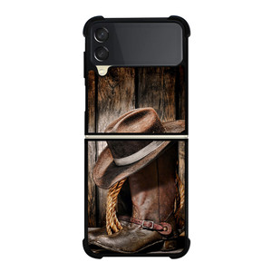 RODEO COWBOY LASSO BOOTS Samsung Galaxy Z FLip 3 5G Case Cover