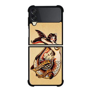 SAILOR JERRY TATTOO MERMAID Samsung Galaxy Z FLip 3 5G Case Cover SAILOR JERRY TATTOO MERMAID Samsung Galaxy Z FLip 3 5G Case Cover