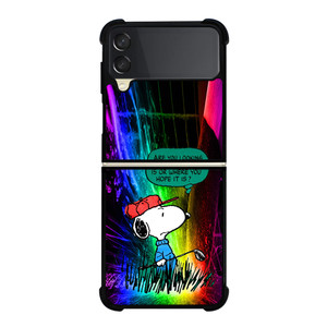 SNOOPY QUESTION Samsung Galaxy Z FLip 3 5G Case Cover SNOOPY QUESTION Samsung Galaxy Z FLip 3 5G Case Cover