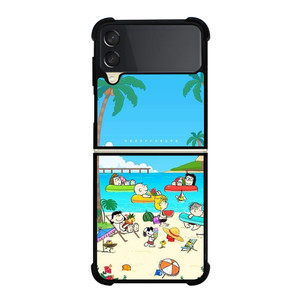 SNOOPY THE PEANUTS BEACH Samsung Galaxy Z FLip 3 5G Case Cover SNOOPY THE PEANUTS BEACH Samsung Galaxy Z FLip 3 5G Case Cover